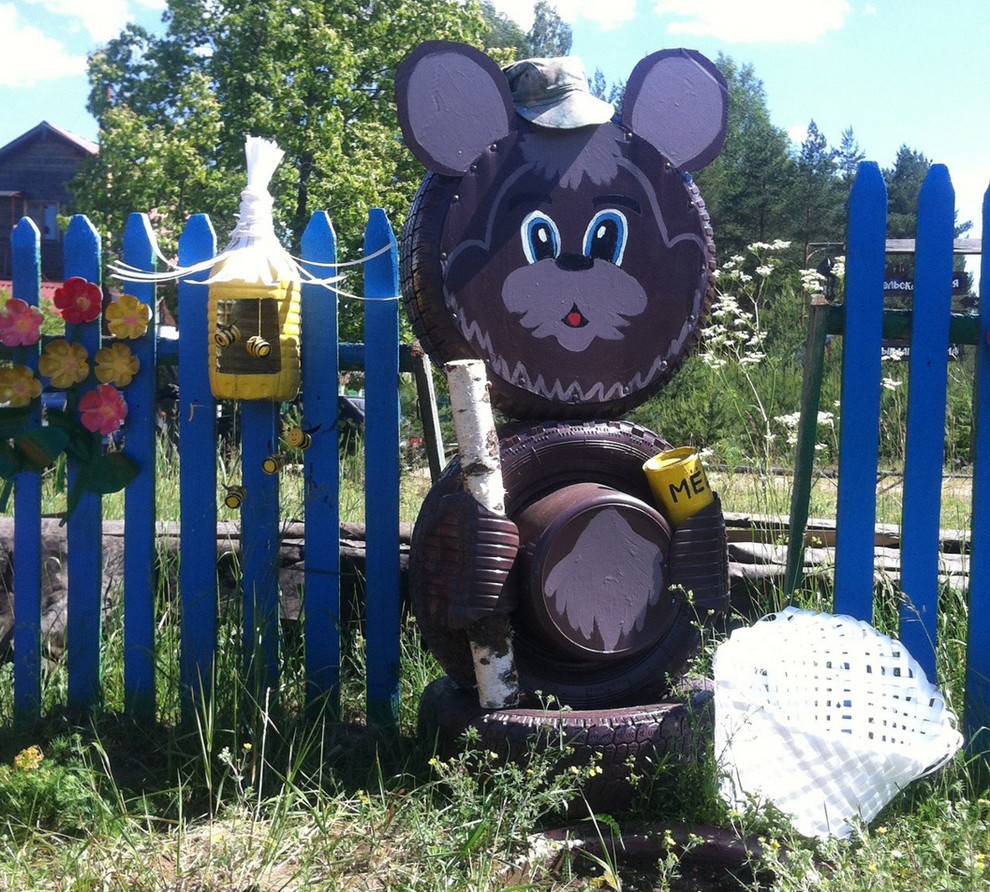 Houzz-юмор: Покажите нам свои (и соседские) поделки из шин