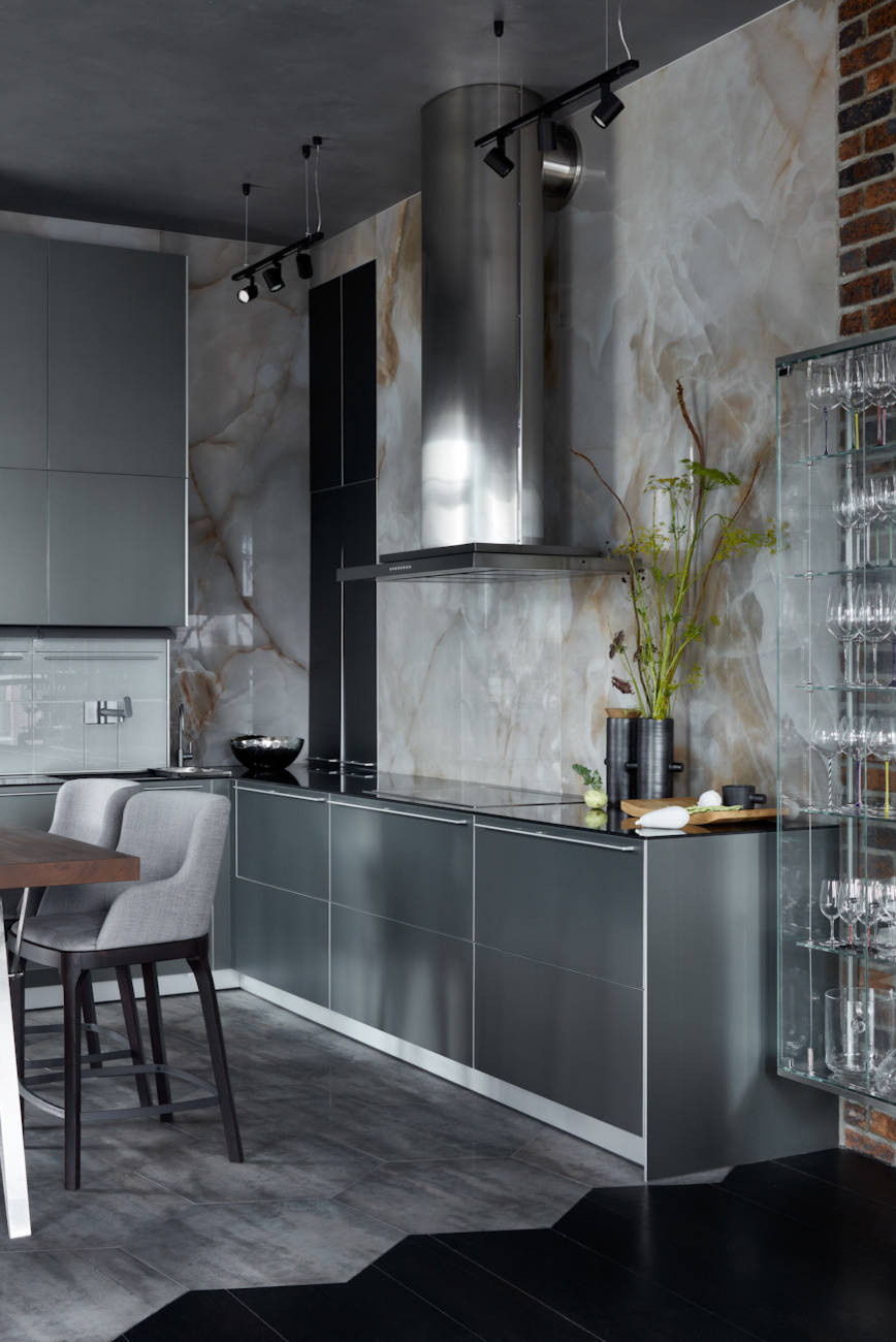 Houzz тур: Интерьер в серых тонах — для интеллектуала