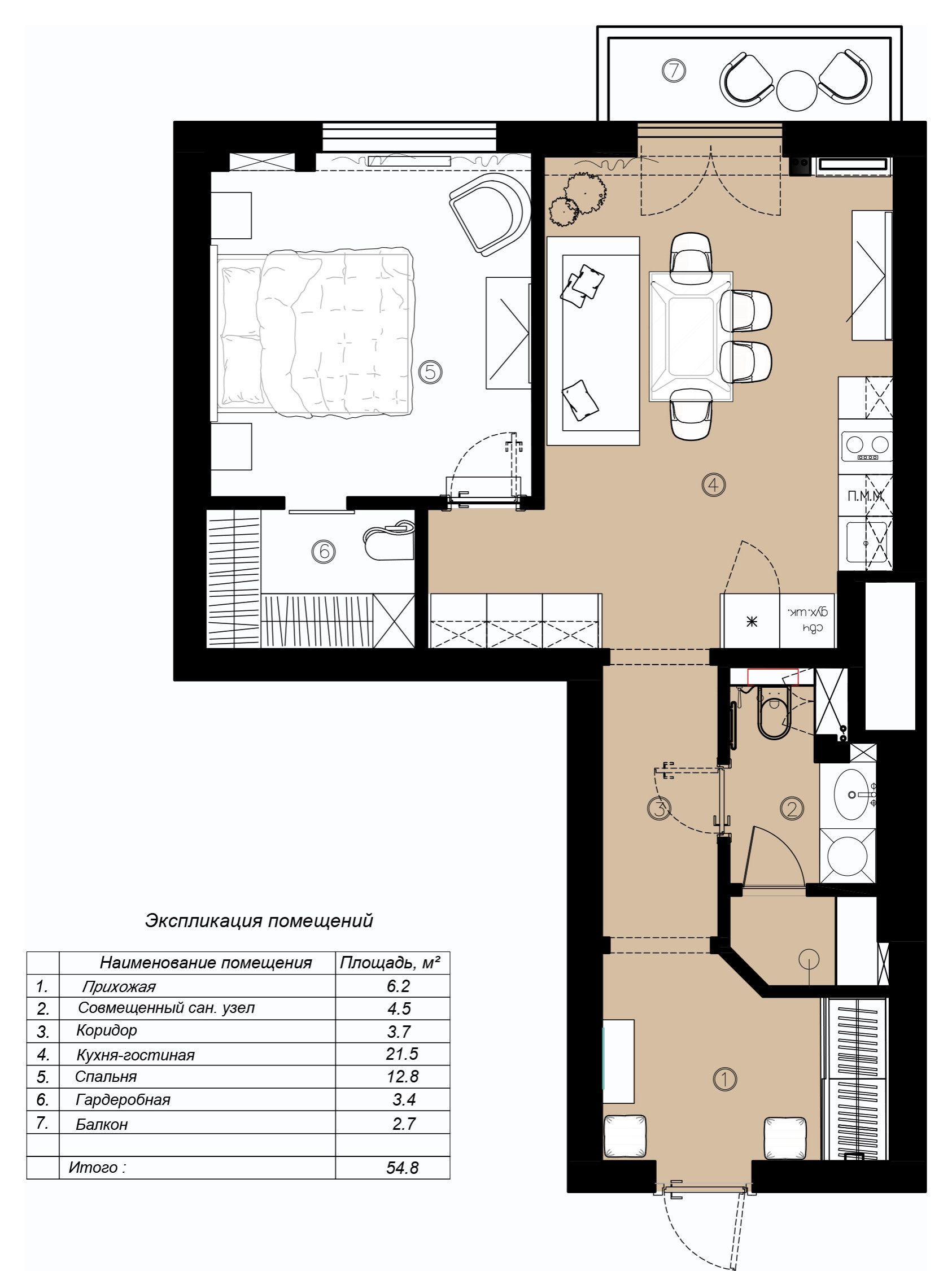 Поиск планировки: «Квартира для тишины» — три плана и финал
