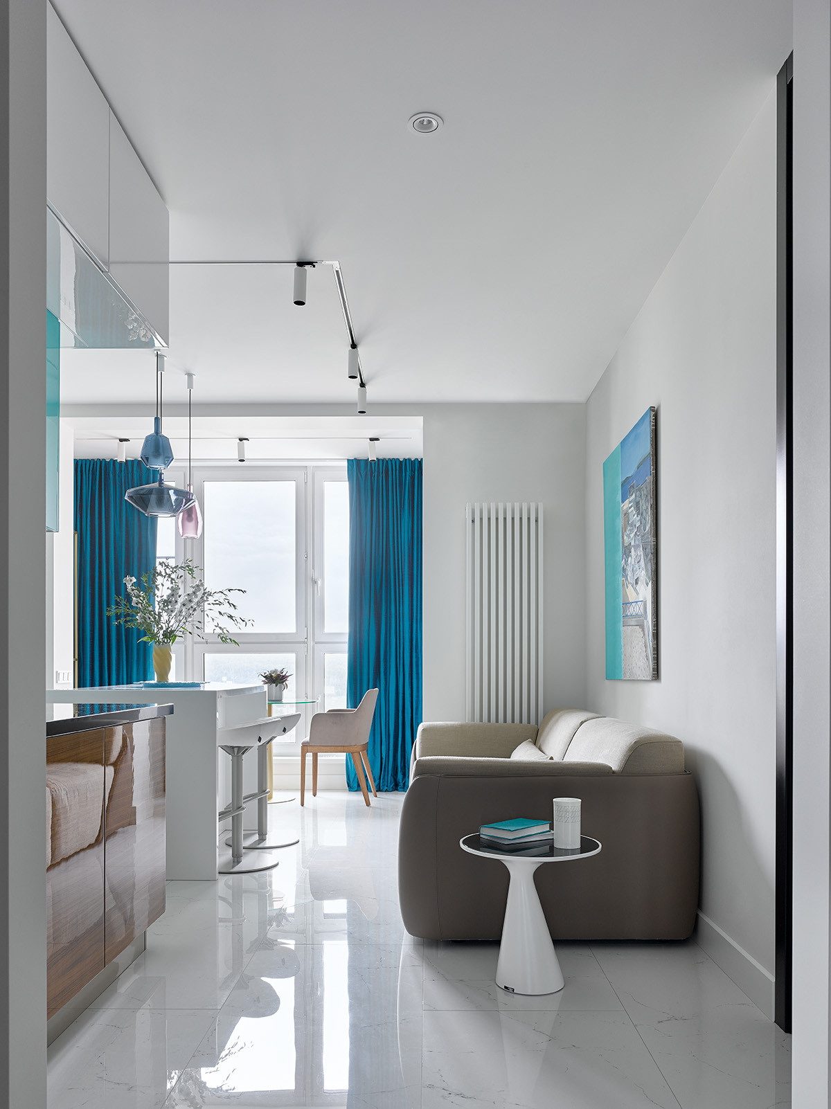 Houzz тур: Бирюза и глянец для девушки-модели