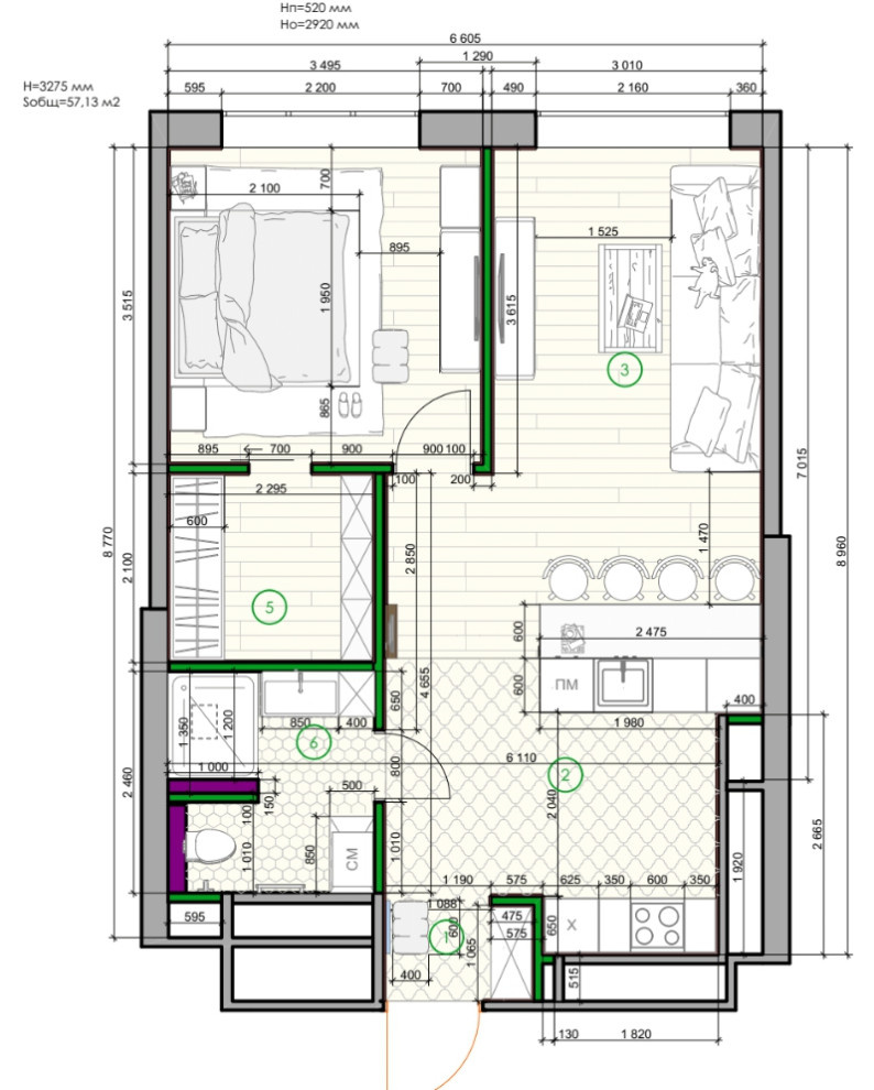 Есть решение: Кухня в «еврогостиной» — 7 проектов