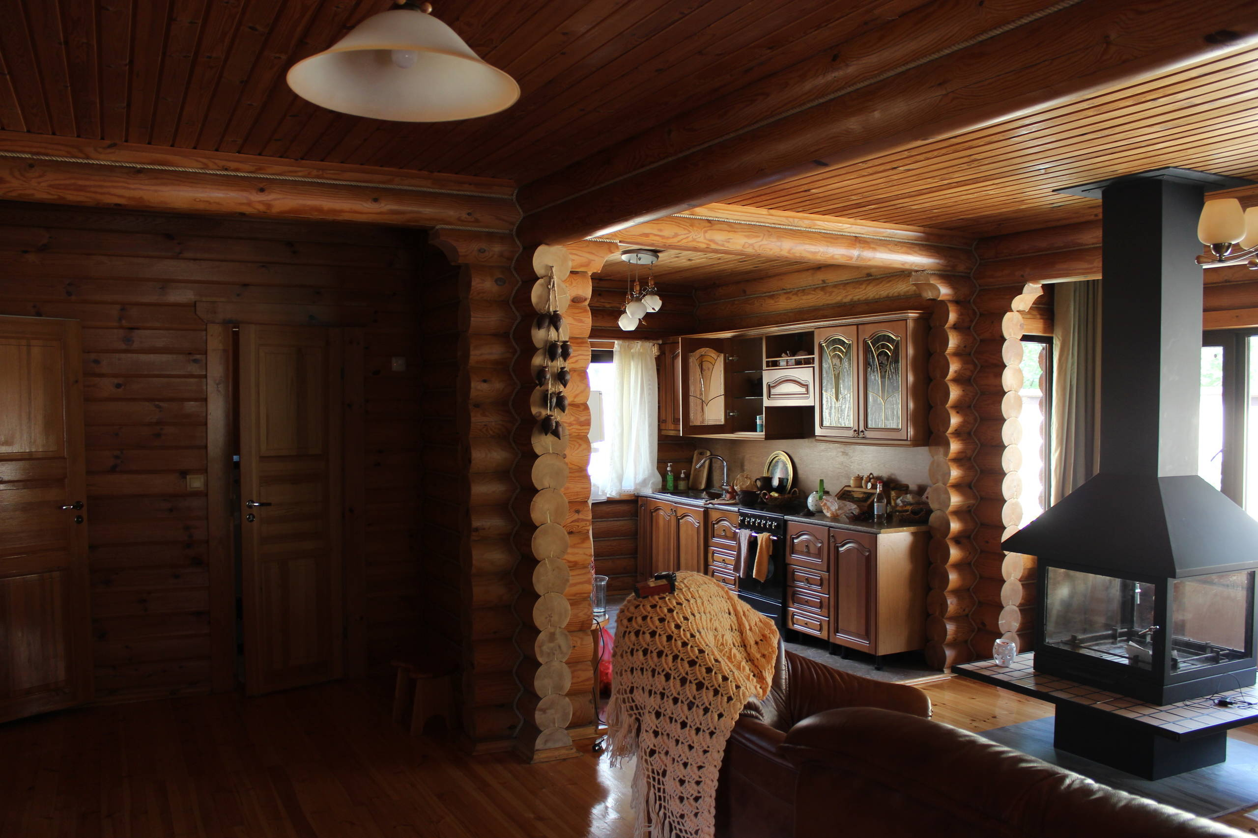 До и после: Бревенчатый дом для зимнего отдыха в Сочи