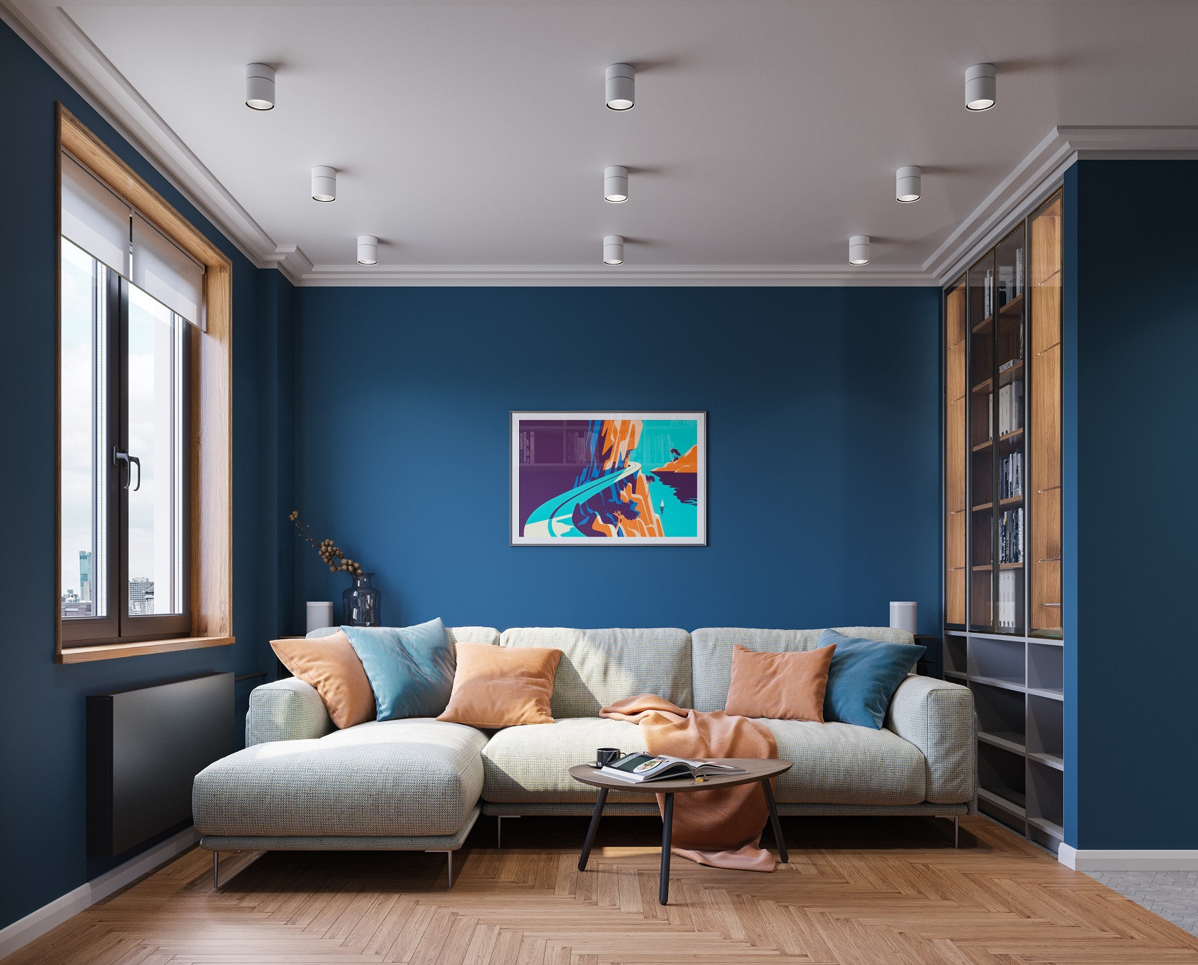 Поиск планировки: «Двушка» с кабинетом и гардеробной [3 плана]