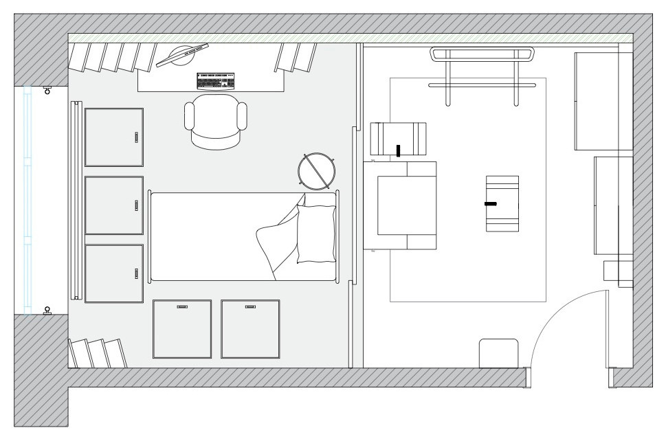 Проект недели: 19 кв.м —настоящая «пацанская комната»