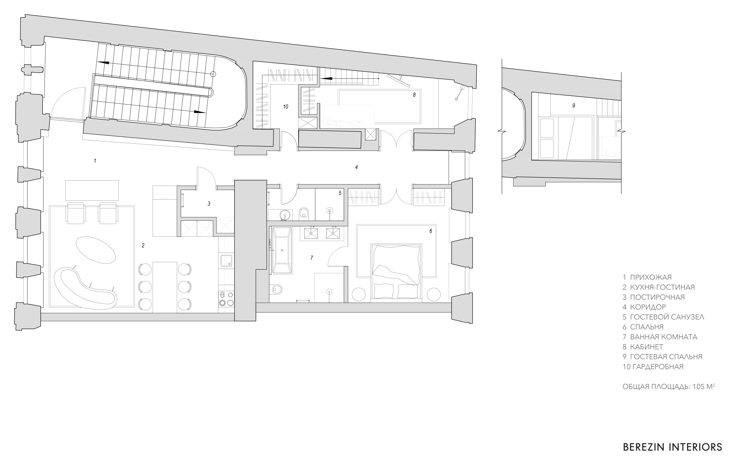 Houzz тур: Апартаменты в Петербурге для французской пары