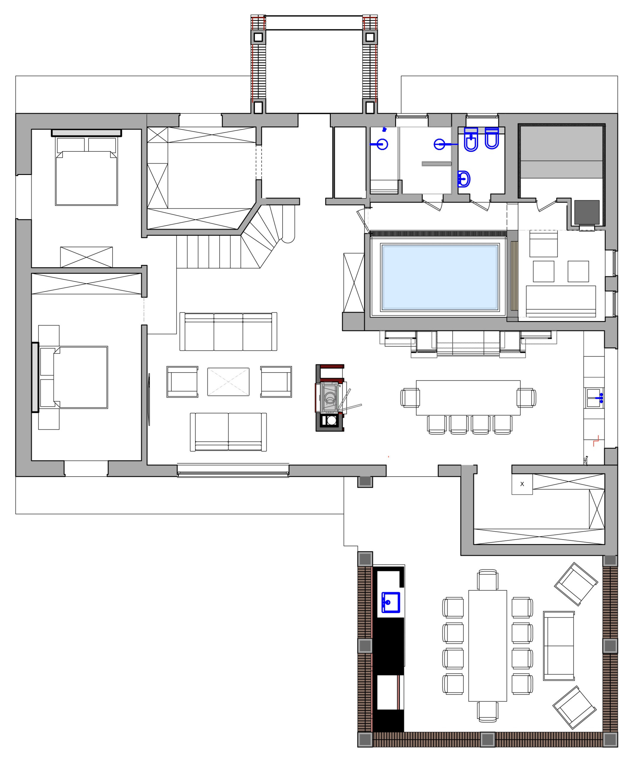 Houzz-тур: Большая дача в горах на Кубани