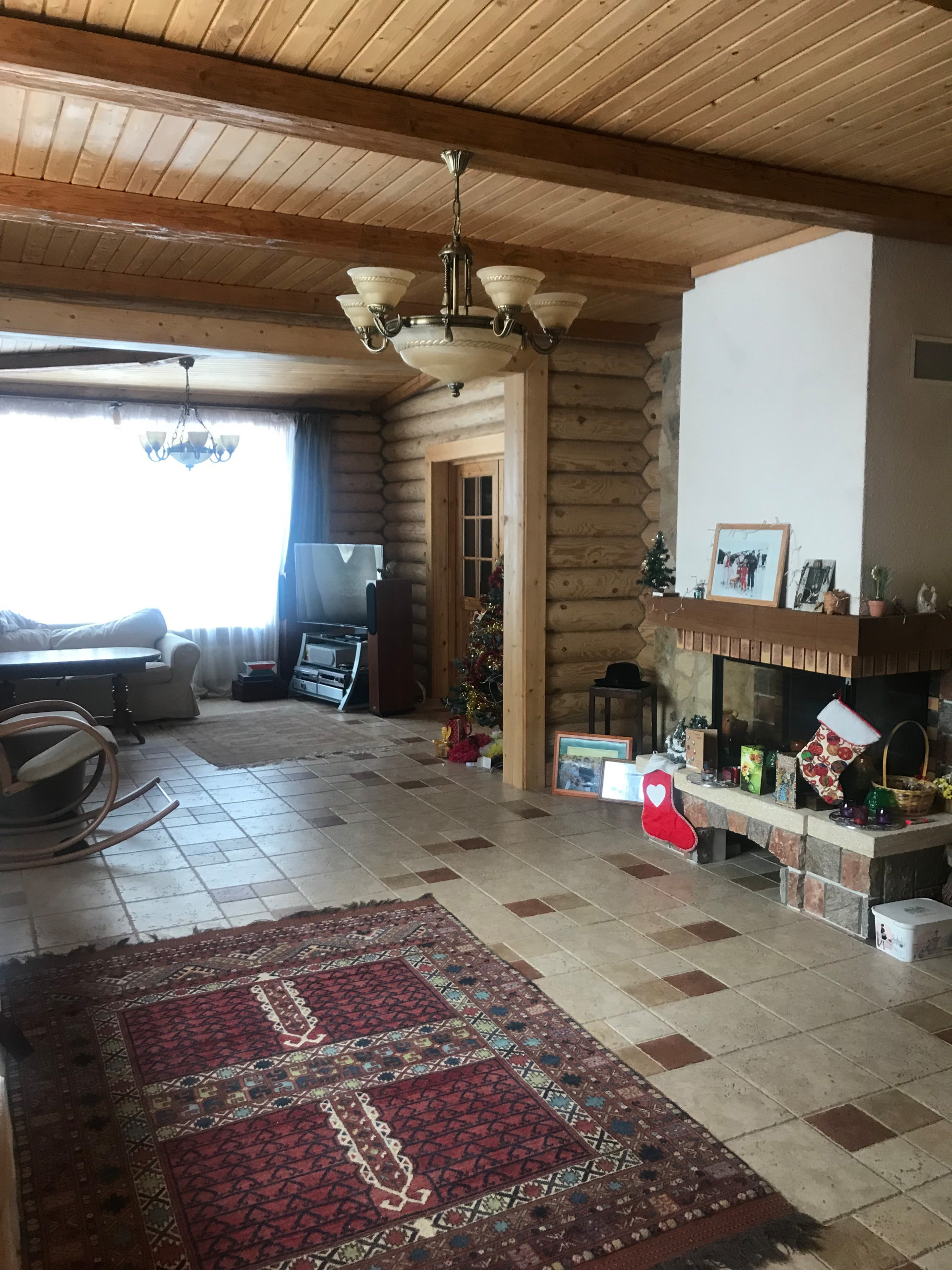 До и после: Обновление бревенчатого дома