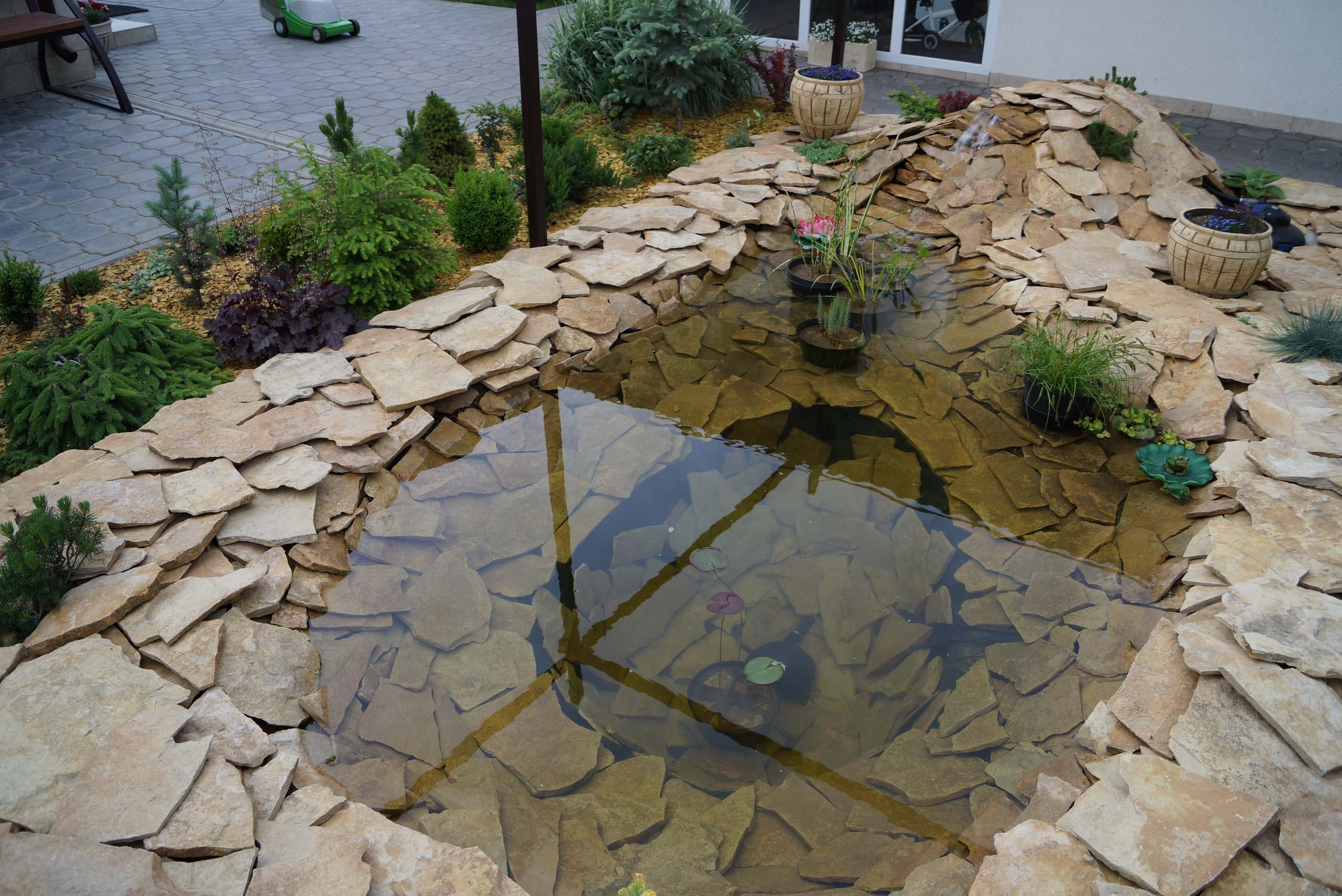 Houzz в саду: Дачный пруд в африканском стиле