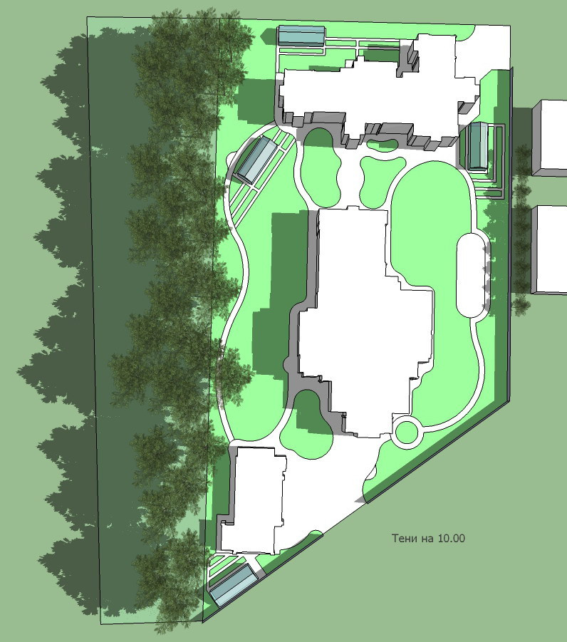Планировка сада: 3 варианта, финальный генплан + анализ инсоляции