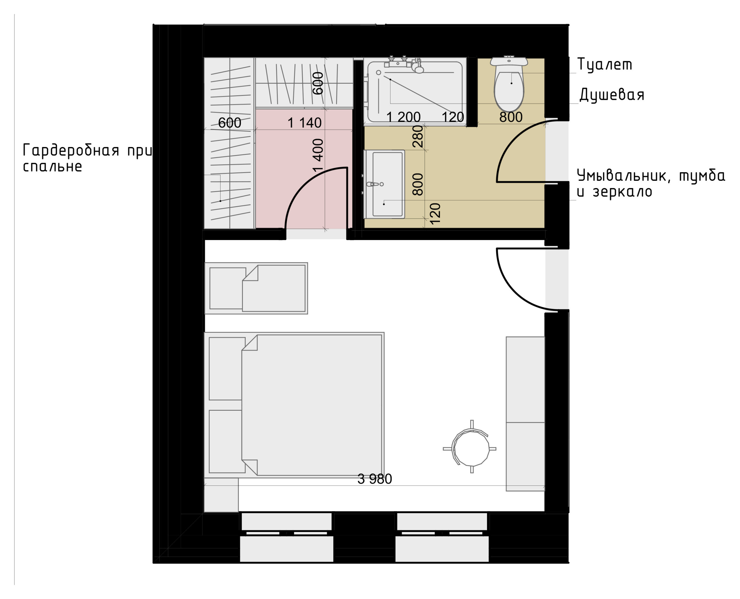 Есть проблема: Планировка вытянутого санузла