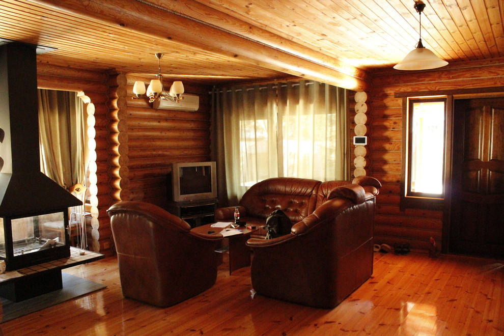 До и после: Бревенчатый дом для зимнего отдыха в Сочи