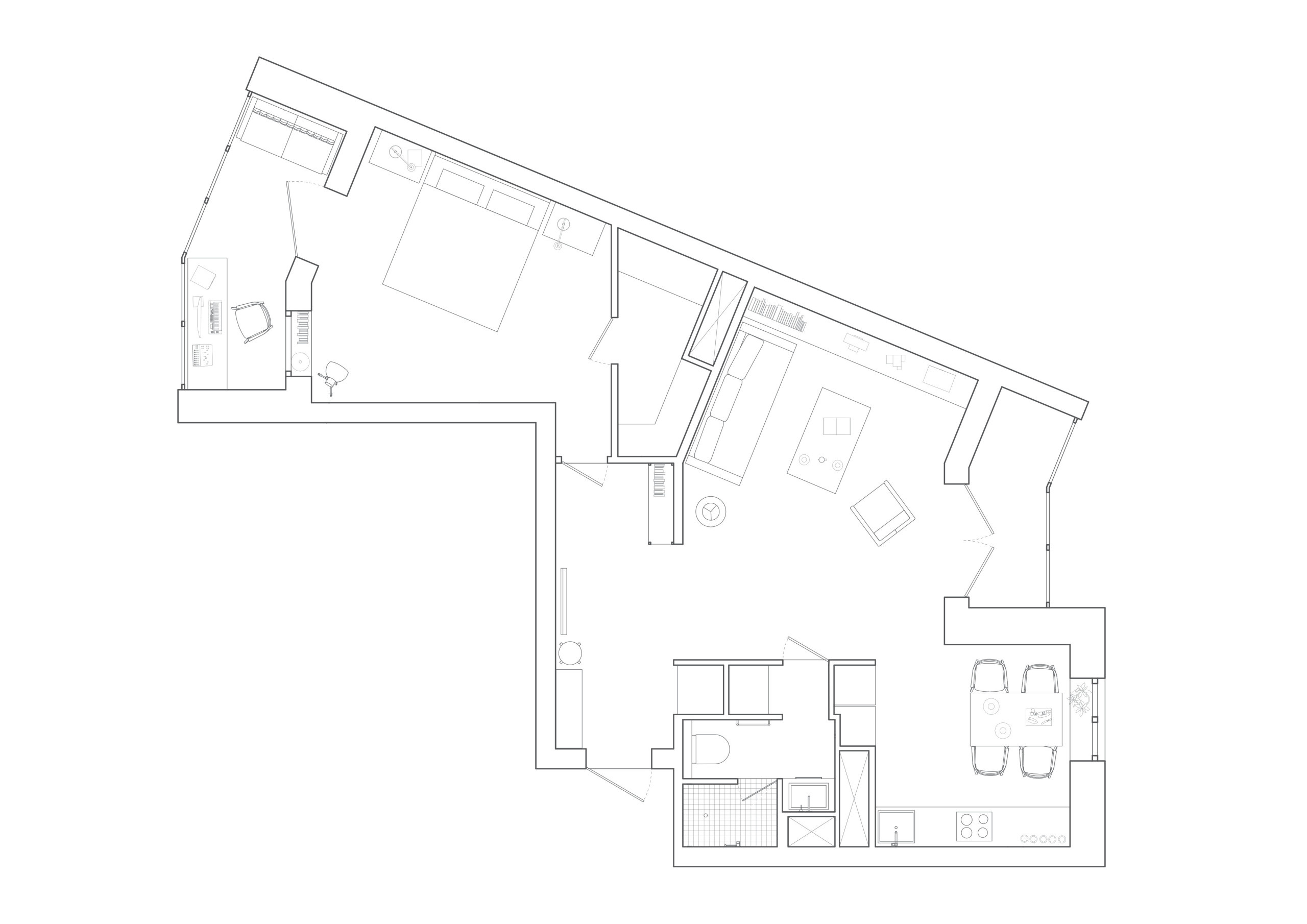 Houzz тур: Чистые линии и игра света в квартире для музыканта