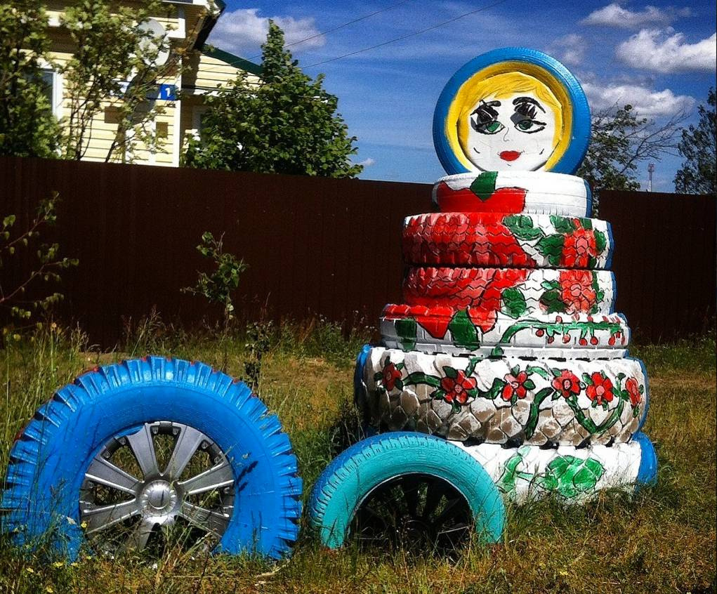 Houzz-юмор: Покажите нам свои (и соседские) поделки из шин