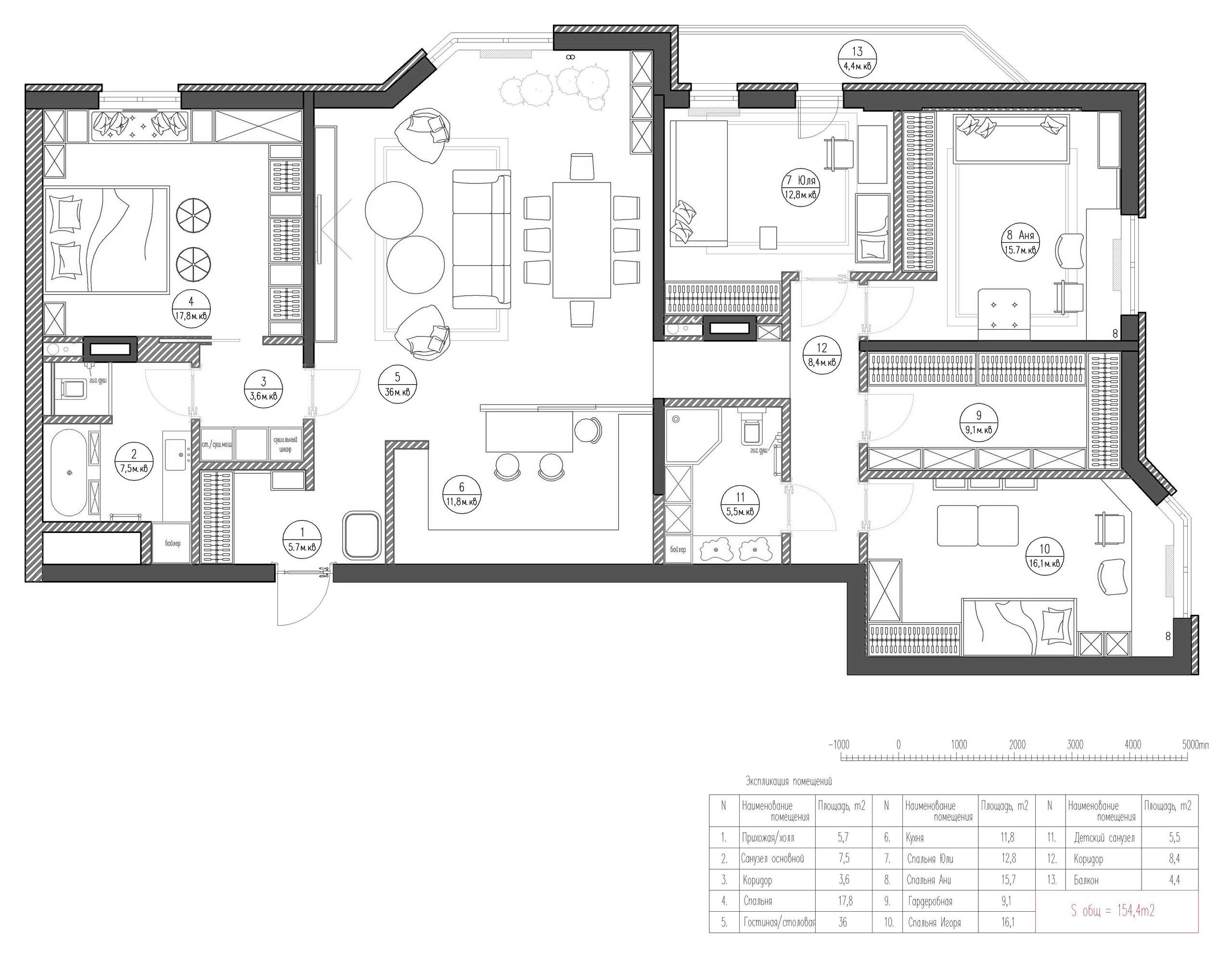 Houzz тур: Скандинавская квартира с тремя детскими комнатами