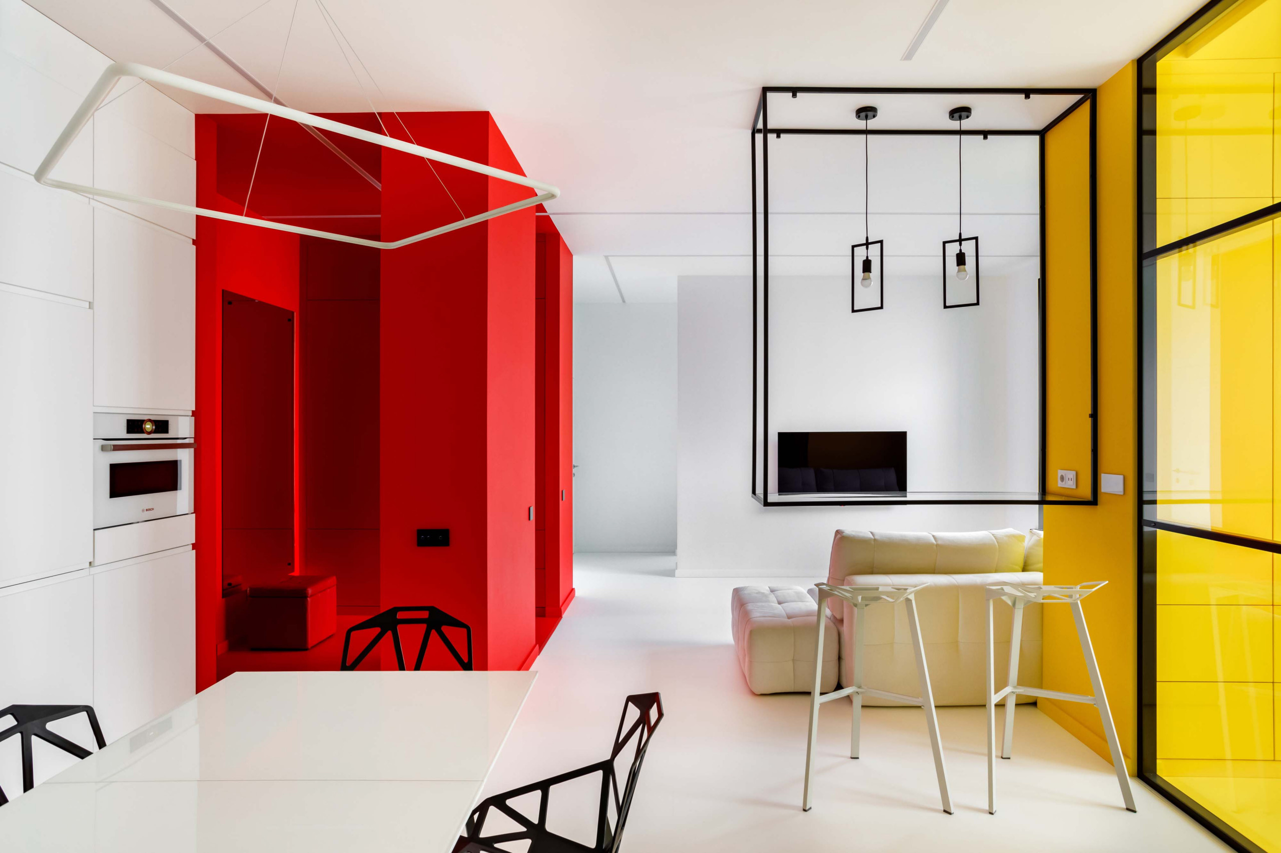 Houzz тур: Интерьер, как картина Мондриана