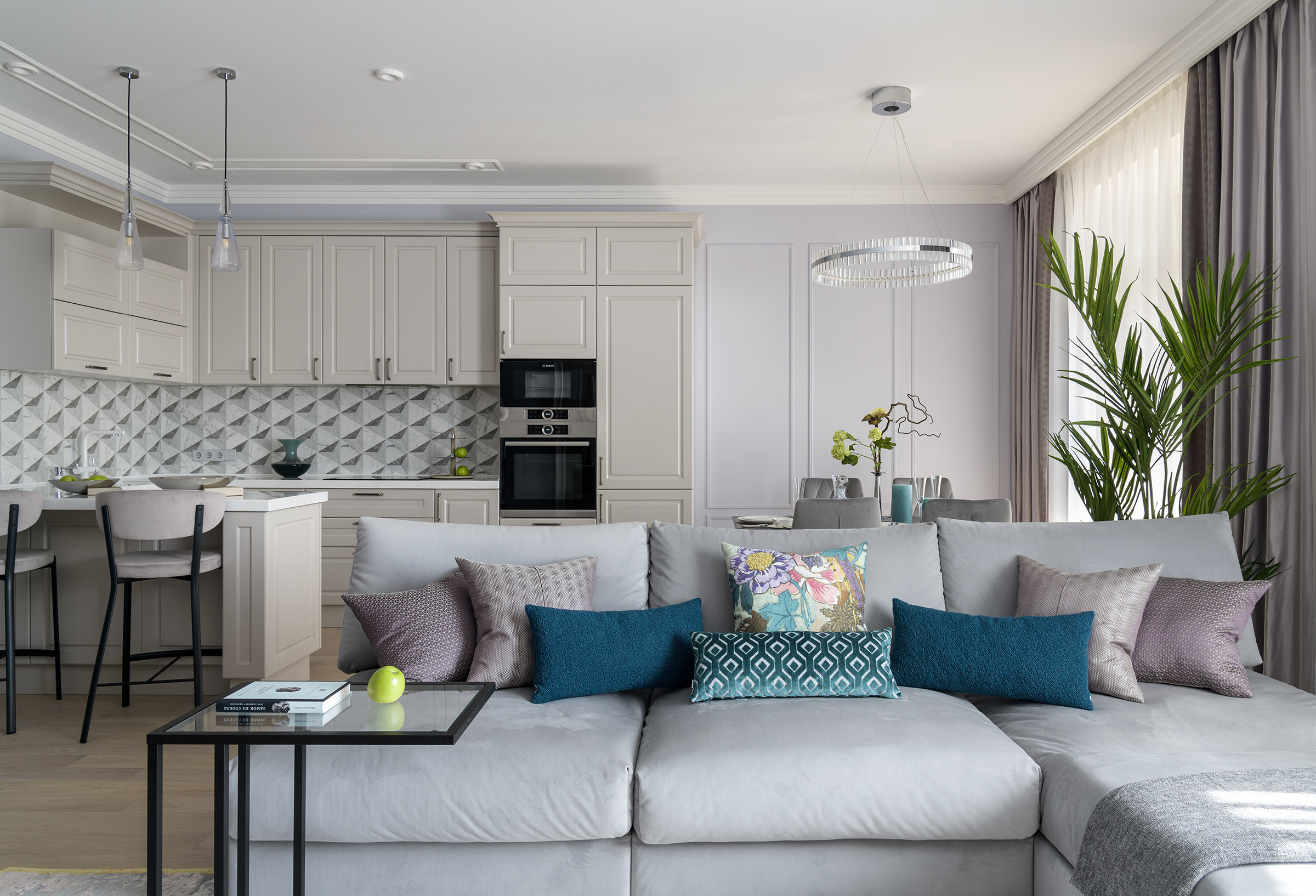 Поиск планировки: «Двушка» с кухней-гостиной в 40 кв.м — 4 плана