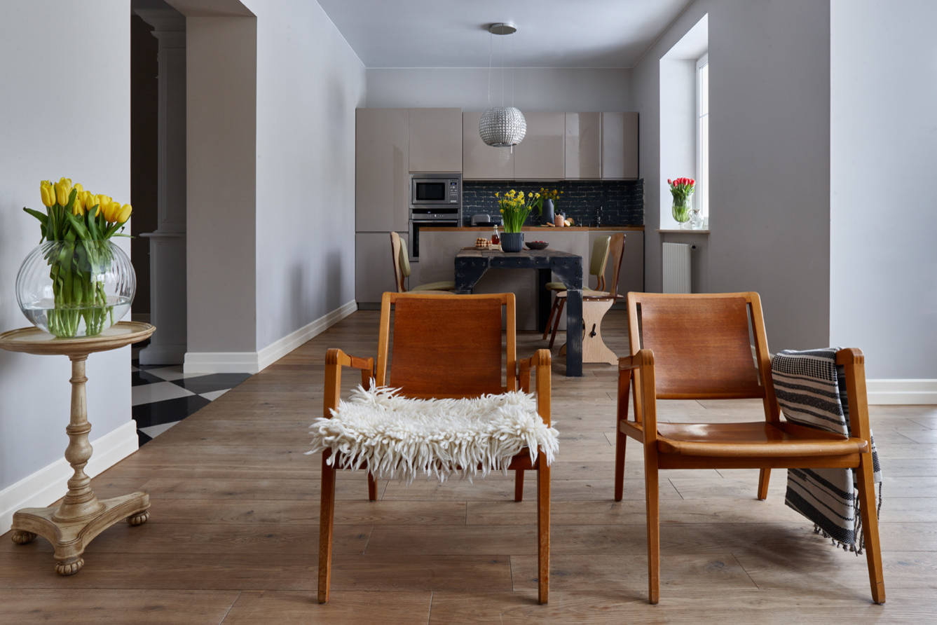 В гостях: Винтажные каре в доме дизайнера на Новой Риге