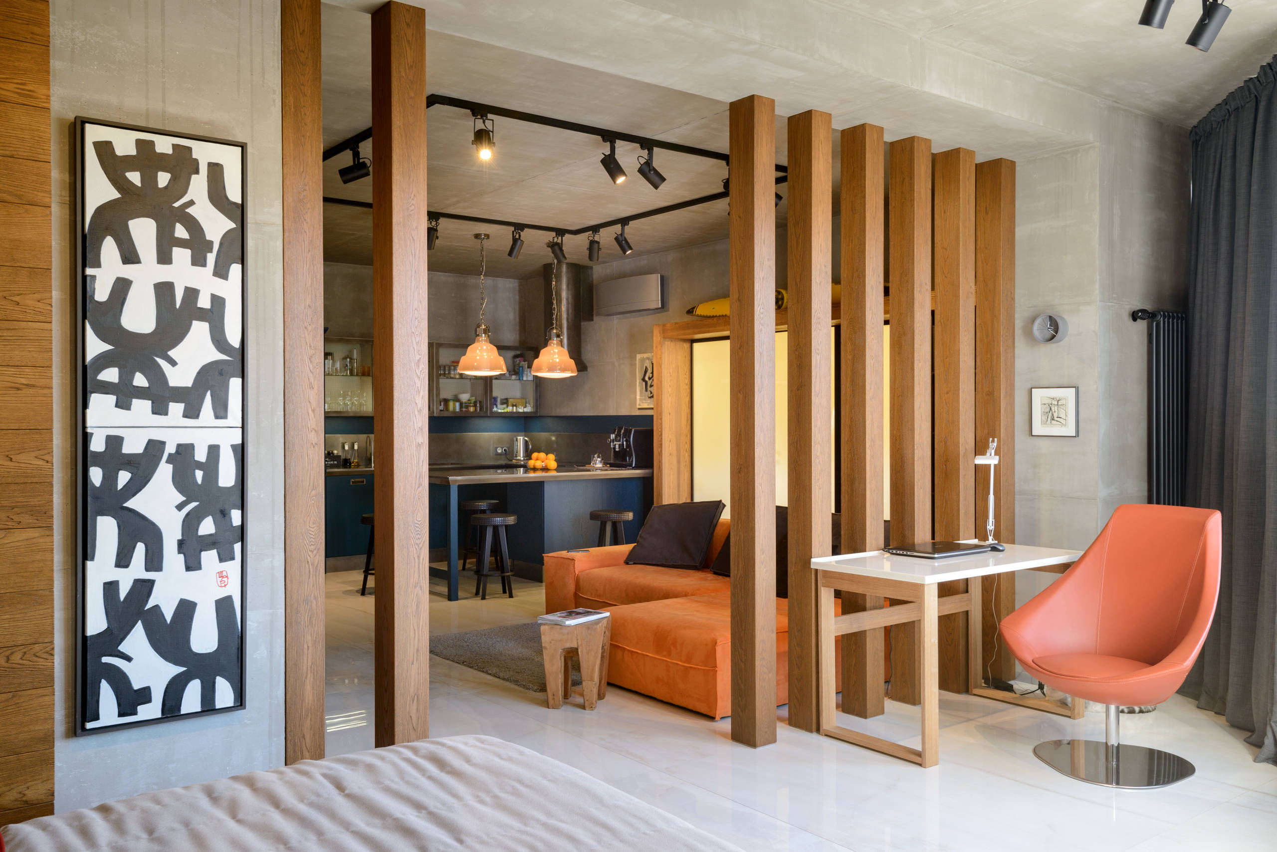 Houzz тур: Треугольная квартира в Новосибирске без стереотипов