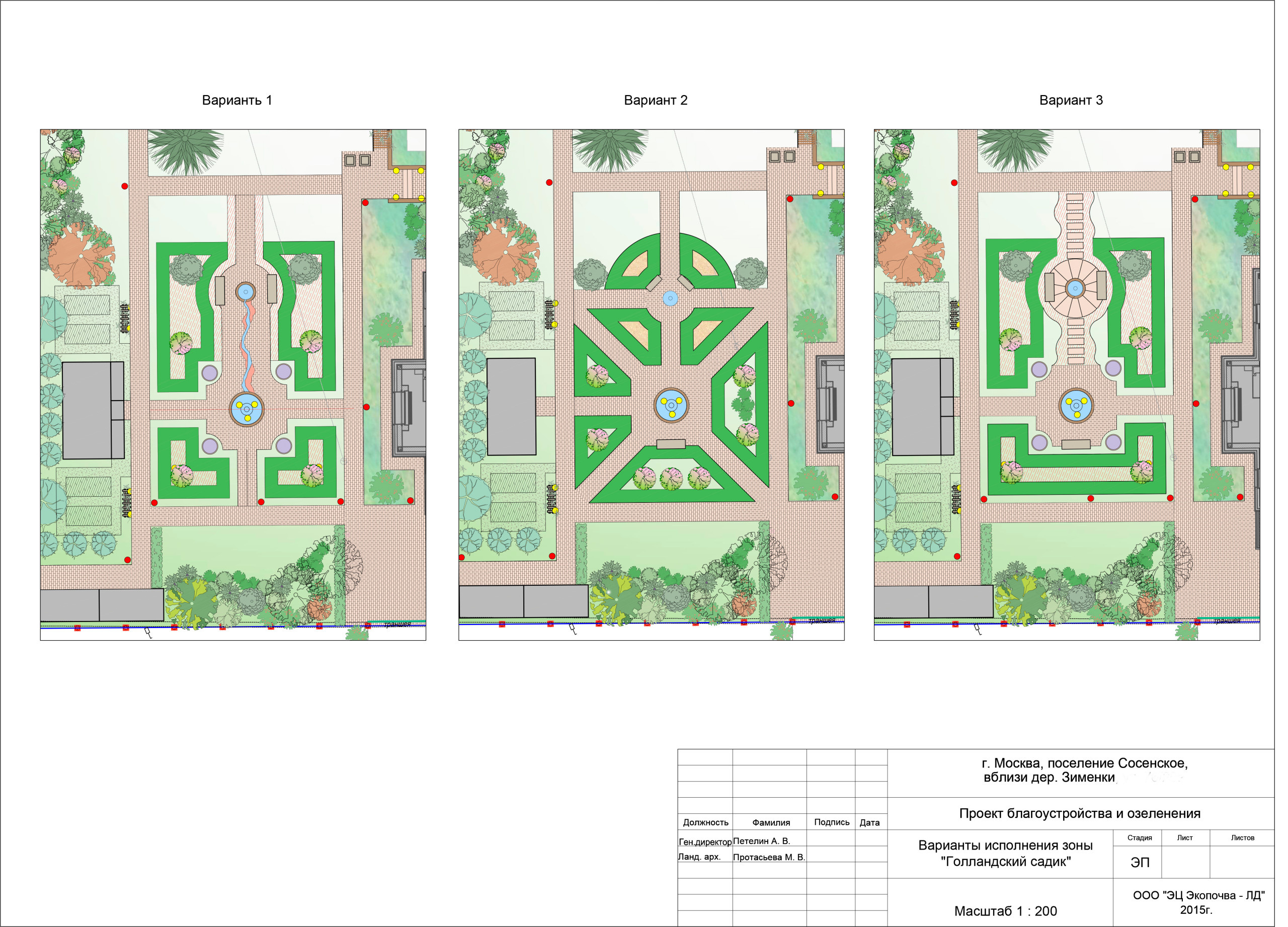 Планировка сада: Усадьба в голландском духе для 3 поколений семьи