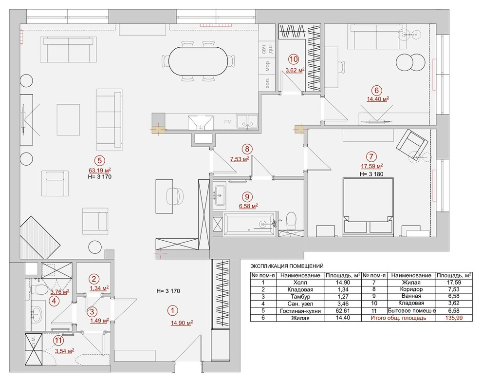 До и после: Квартира в Новосибирске, где сохранили прежнюю мебель