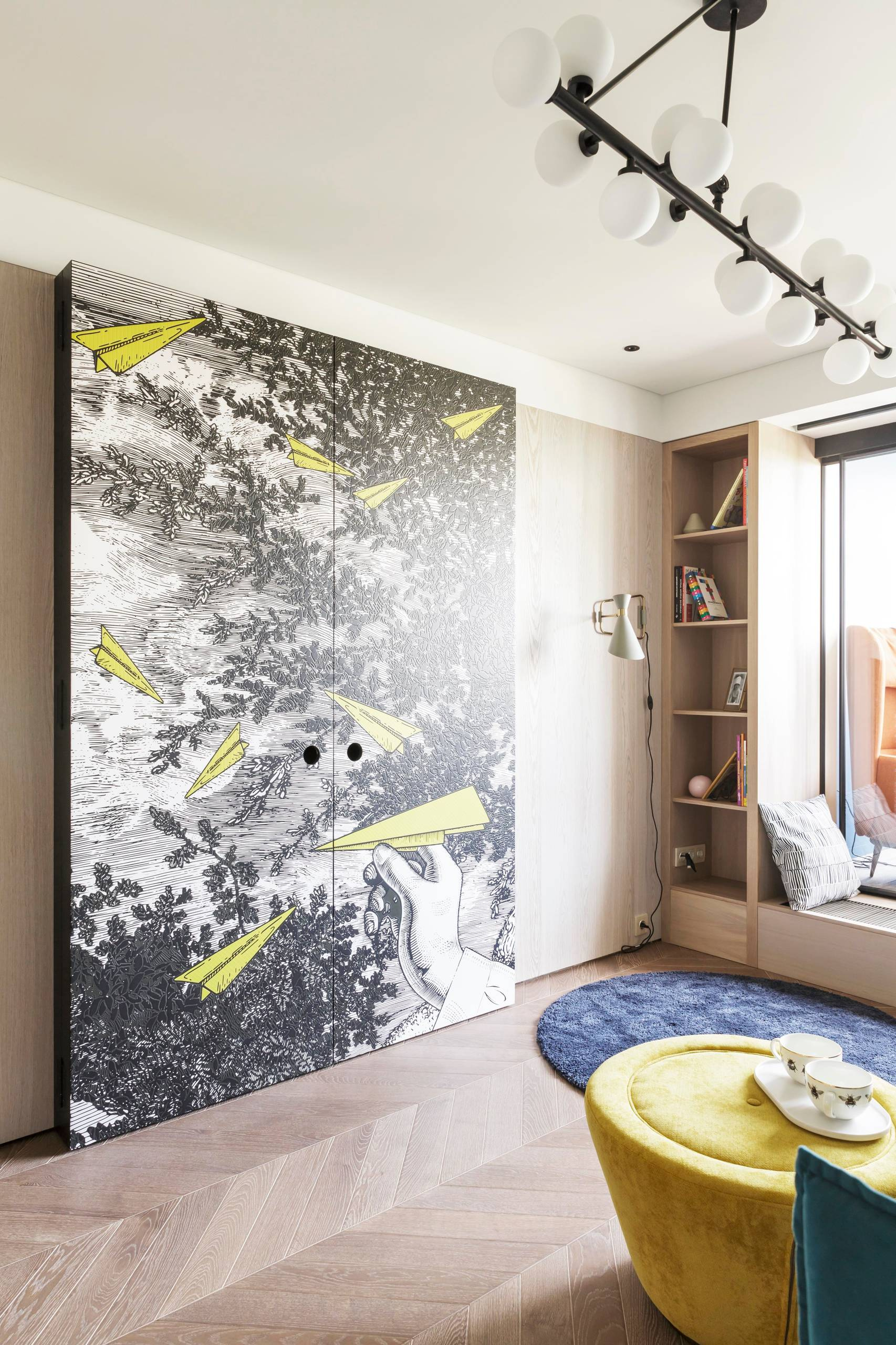 Проект недели: Гостиная в Митино, куда заглядывает небо