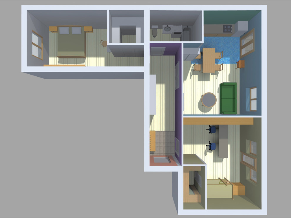 Идеи перепланировки: Три варианта трехкомнатной квартиры в доме II-08