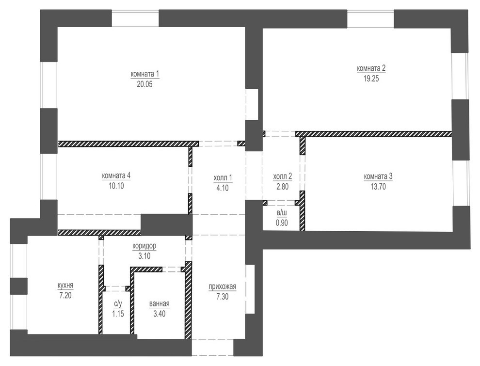 Houzz тур: Бывшая коммуналка в Петергофе