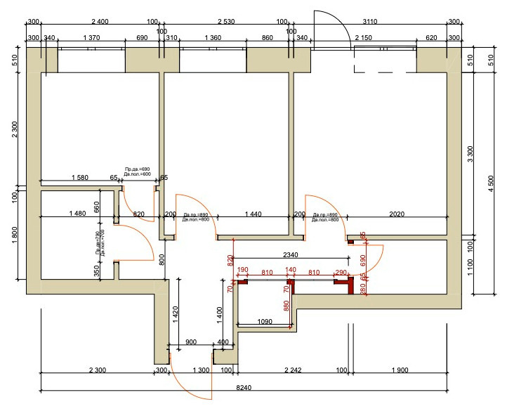 В гостях: Двухкомнатная квартира площадью 38 кв. м