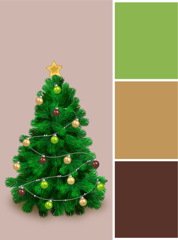 Вопрос: В каких цветах нарядить новогоднюю елку