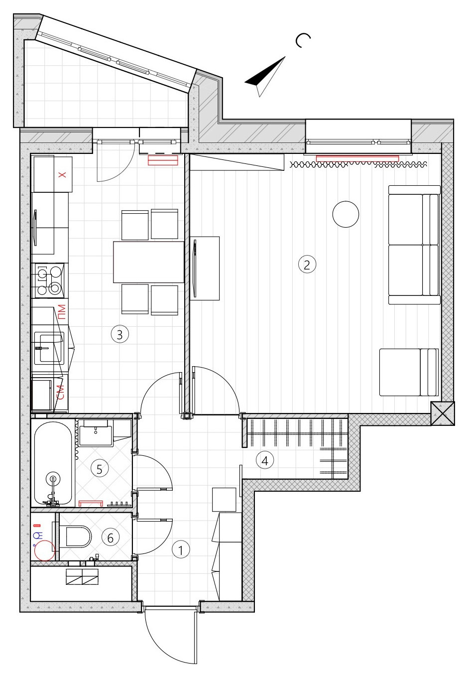 Houzz тур: Квартира для сдачи в аренду — с настроением джаза