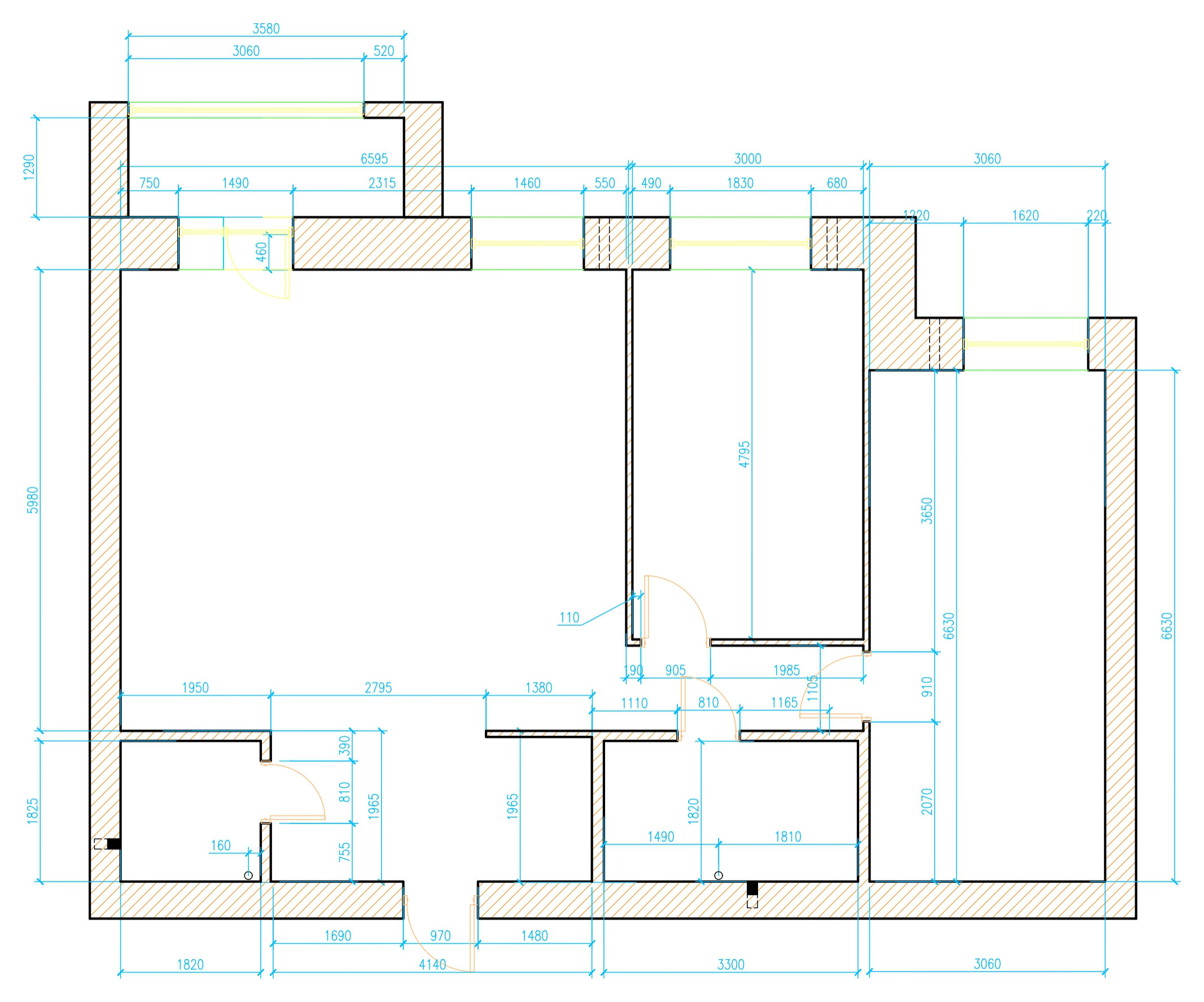 Поиск планировки: «Двушка» с кухней-гостиной в 40 кв.м — 4 плана