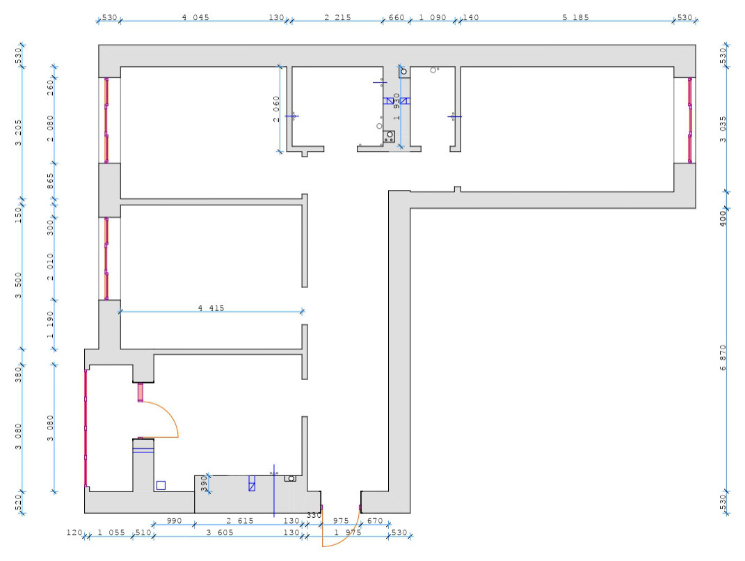 Поиск планировки: Курортная квартира на Балтике [5 планов]