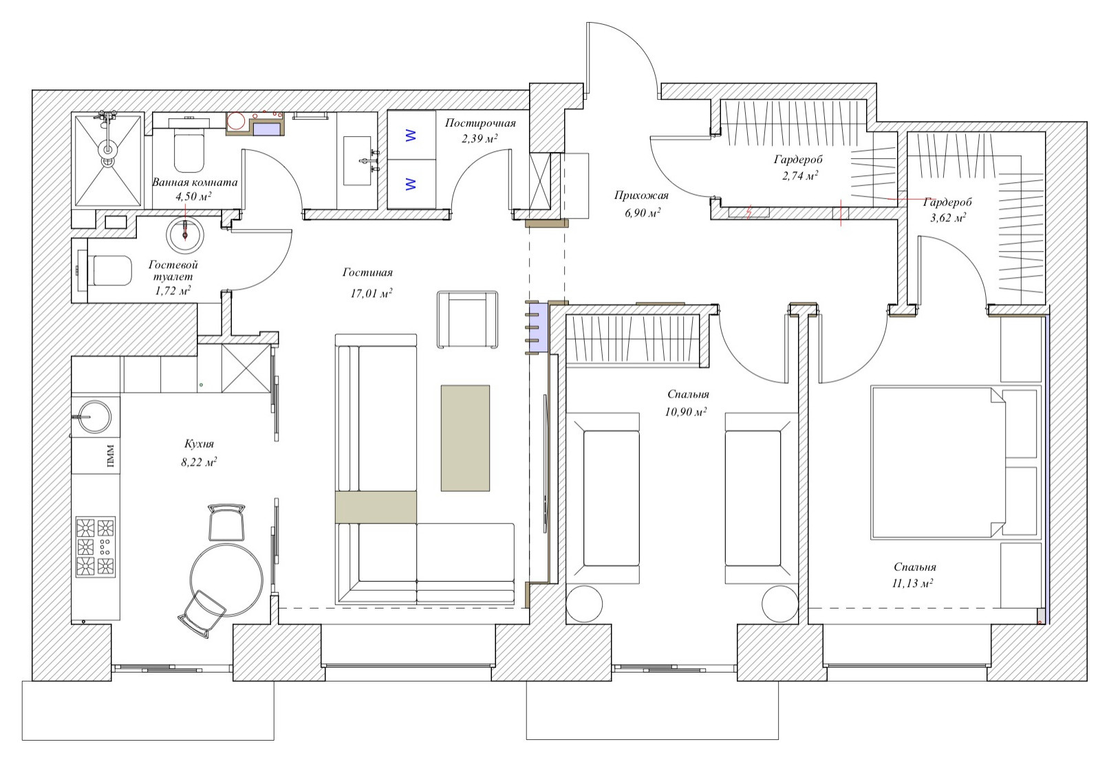 До и после: 5 санузлов в темных тонах
