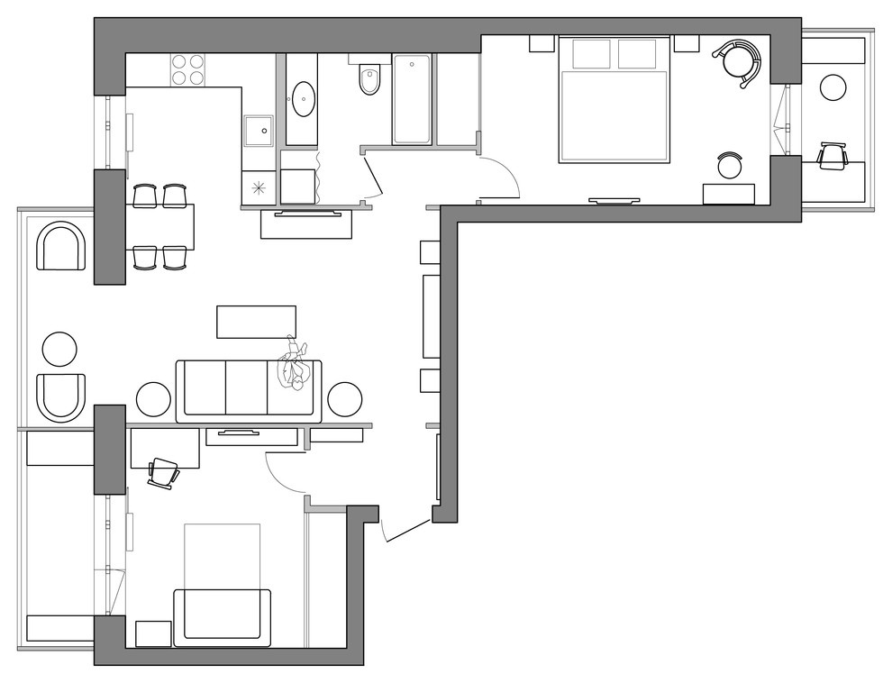 Houzz тур: «Брежневка» с восточным колоритом