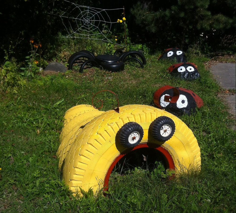 Houzz-юмор: Покажите нам свои (и соседские) поделки из шин