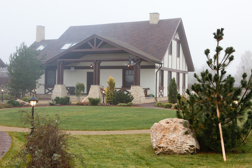 Houzz тур: Живописный дом у озера с качелями в холле