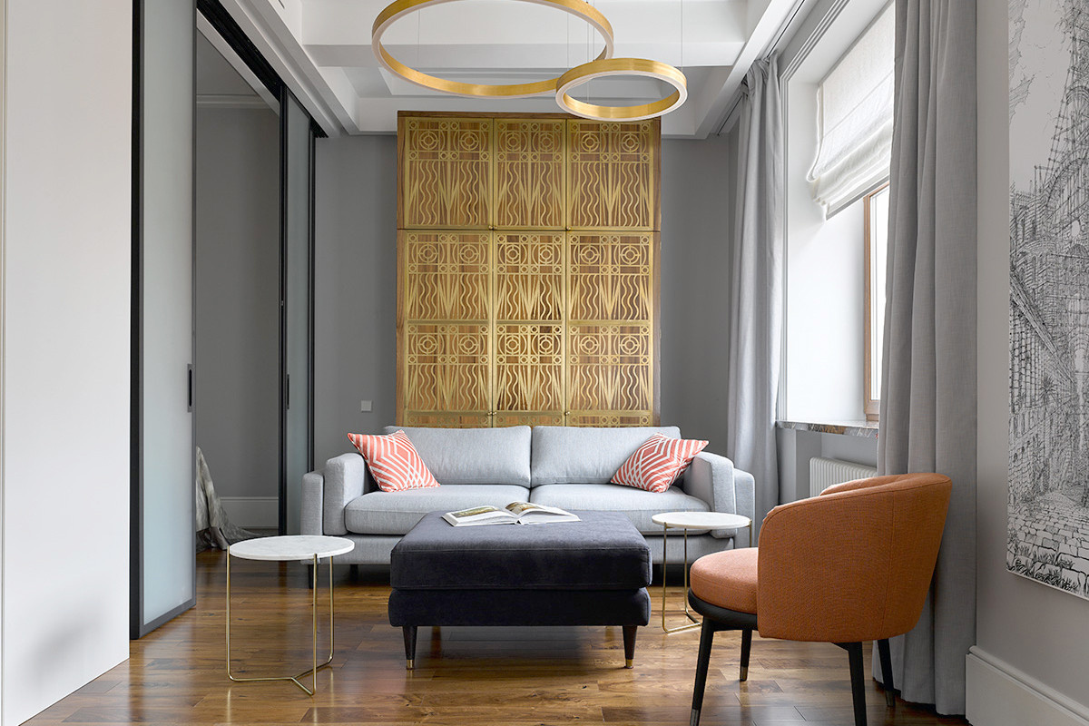 Houzz тур: Квартира на Тишинке с элементами ар деко