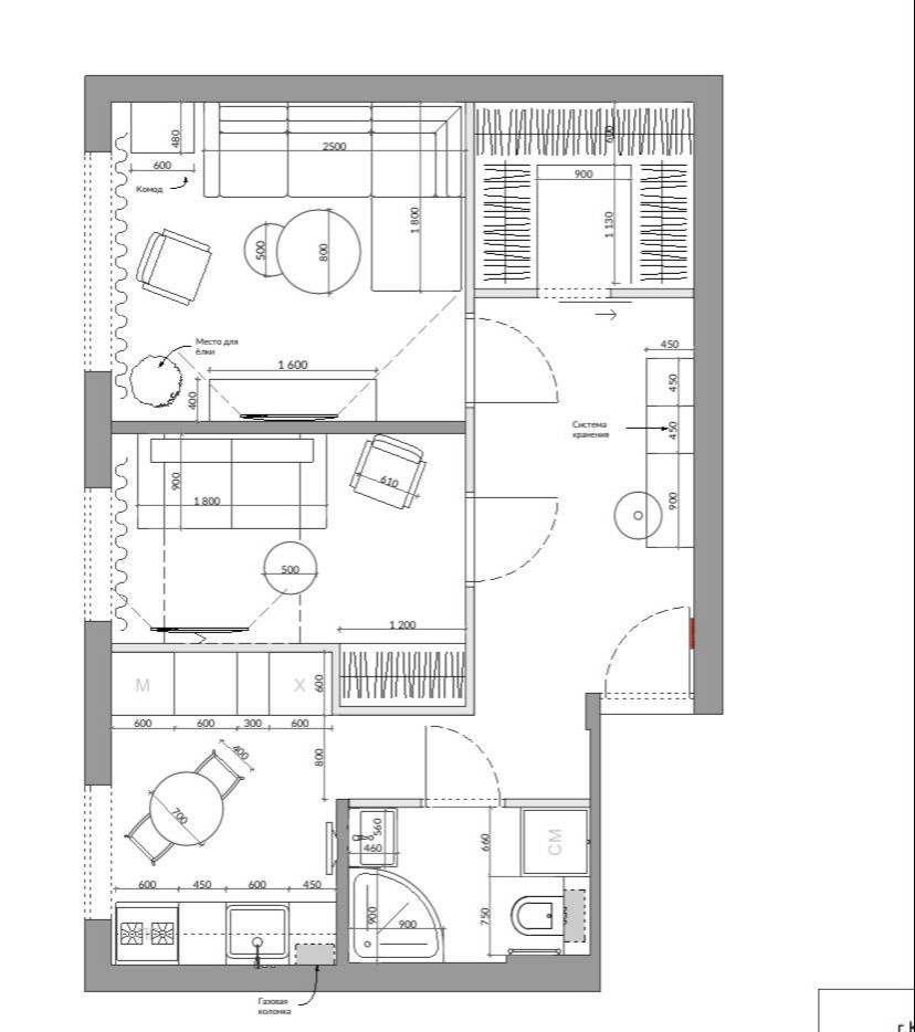 До и после: Квартира для мамы — с мастерской для рукоделия