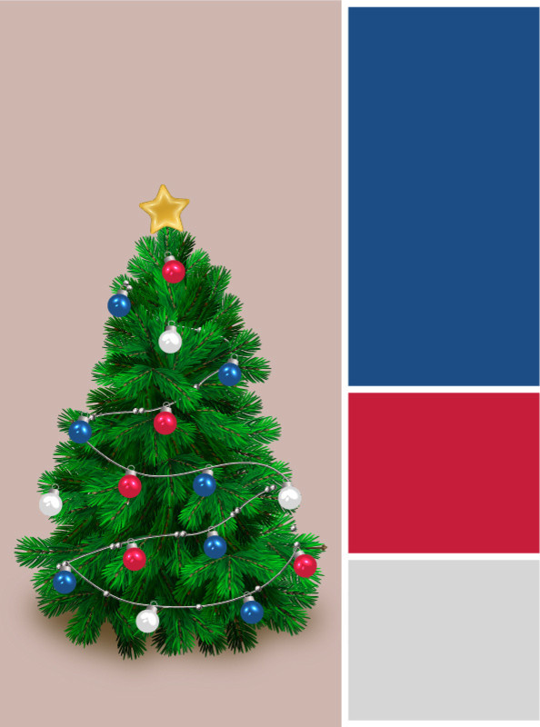 Вопрос: В каких цветах нарядить новогоднюю елку
