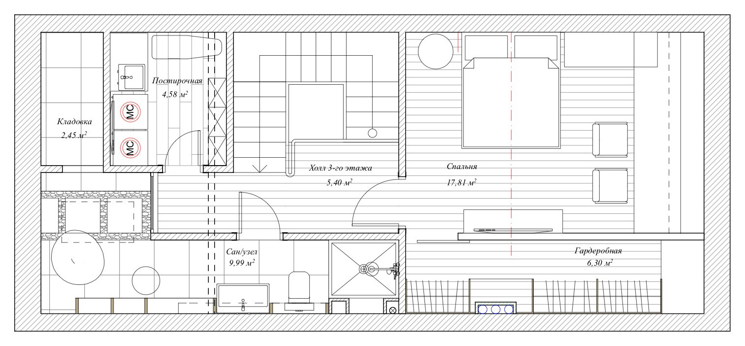 Houzz тур: Таунхаус с оливковой гостиной и чёрной детской