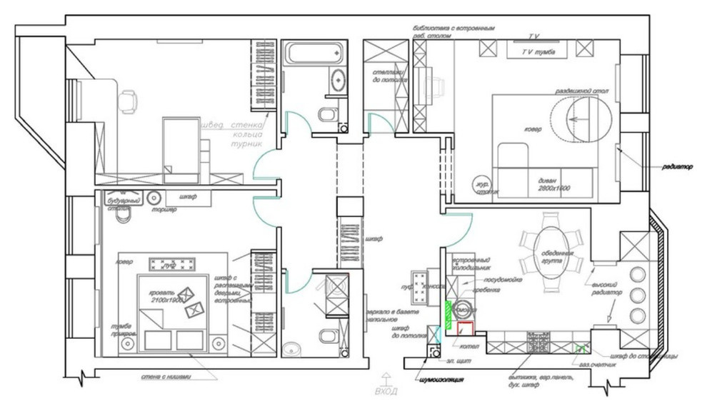 Есть решение: Кухня, совмещенная с лоджией