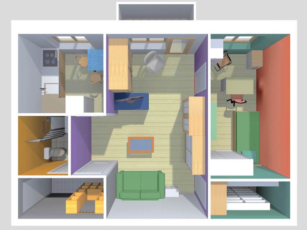 Не ремонт: Четыре варианта расстановки мебели в двухкомнатной хрущевке