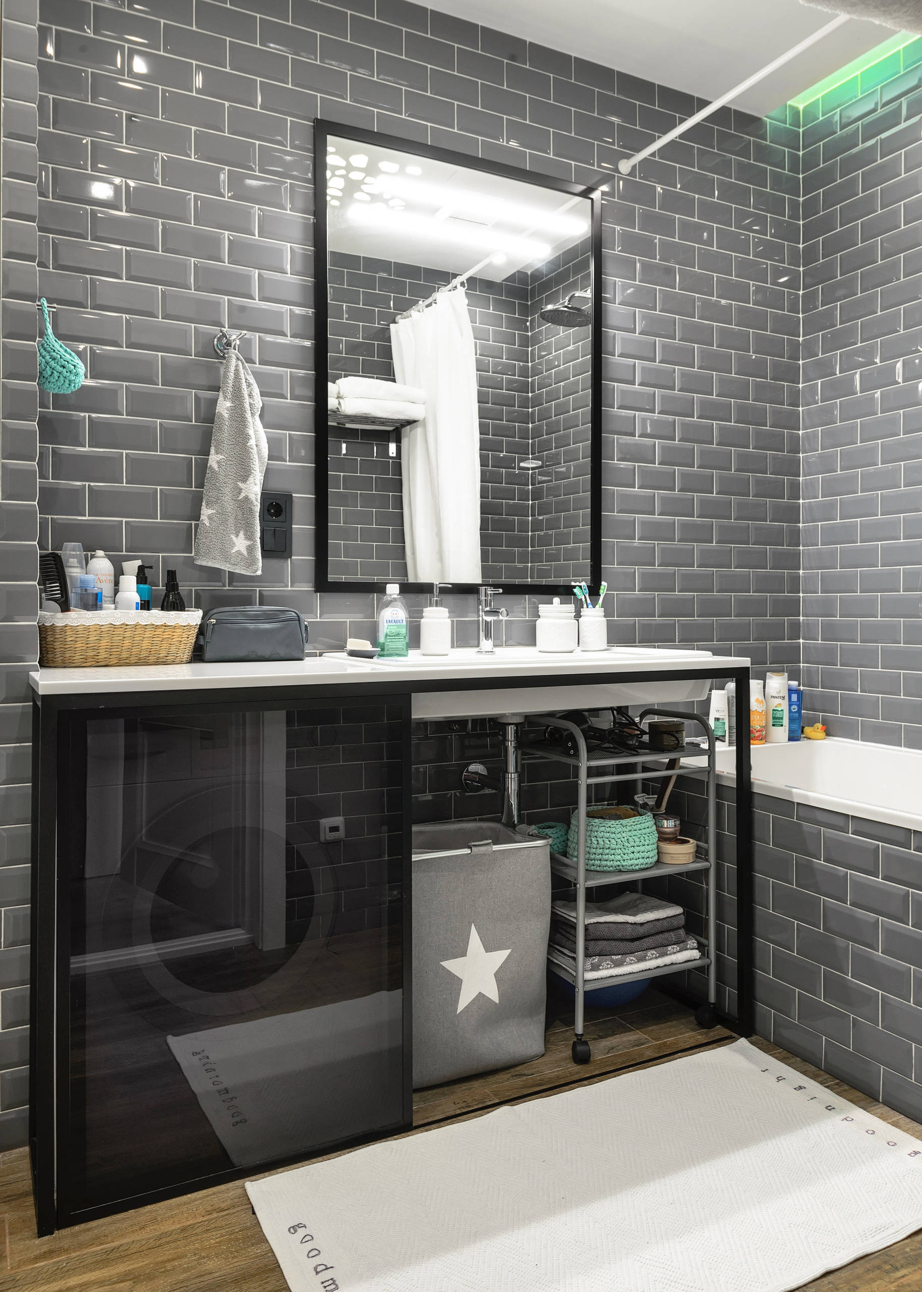 Просто фото: Как спрятать стиральную машину