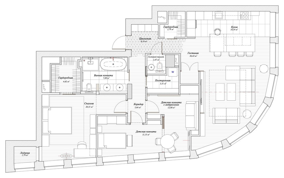 Houzz тур: Лофт и современная классика в одной квартире