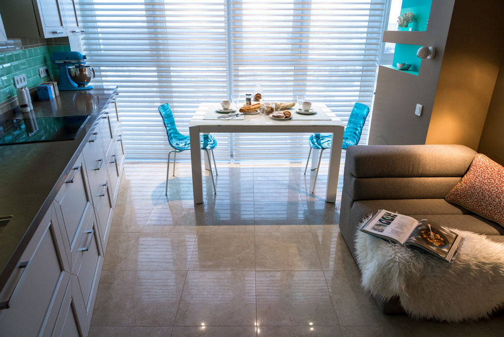 Houzz тур: Квартира в оттенках синего для влюбленных в море