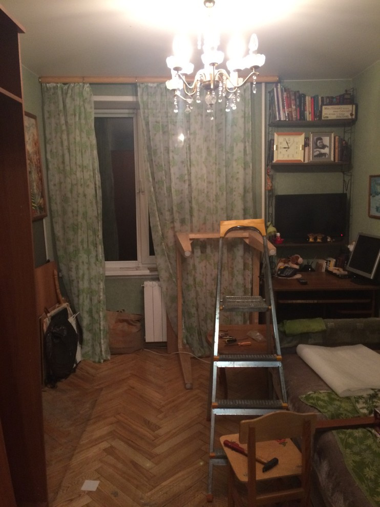 До и после: Комната фотографа, снимающего для Houzz