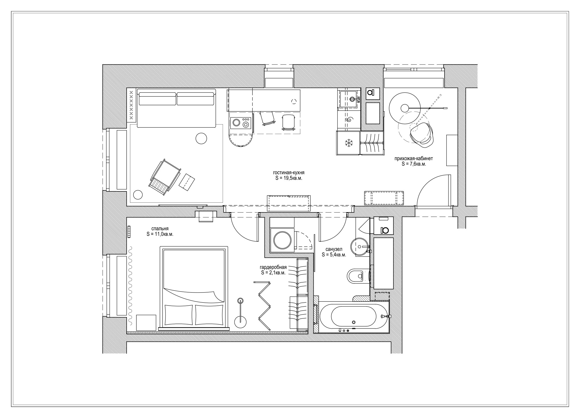 Houzz тур: Апартаменты в духе русского авангарда