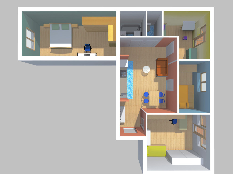 Идеи перепланировки: Три варианта трехкомнатной квартиры в доме II-08