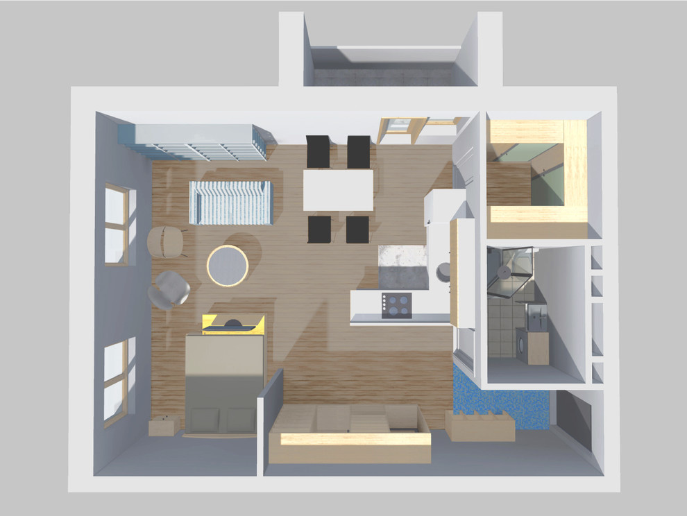 Идеи перепланировки: Две комнаты в брежневском доме серии Тишинская