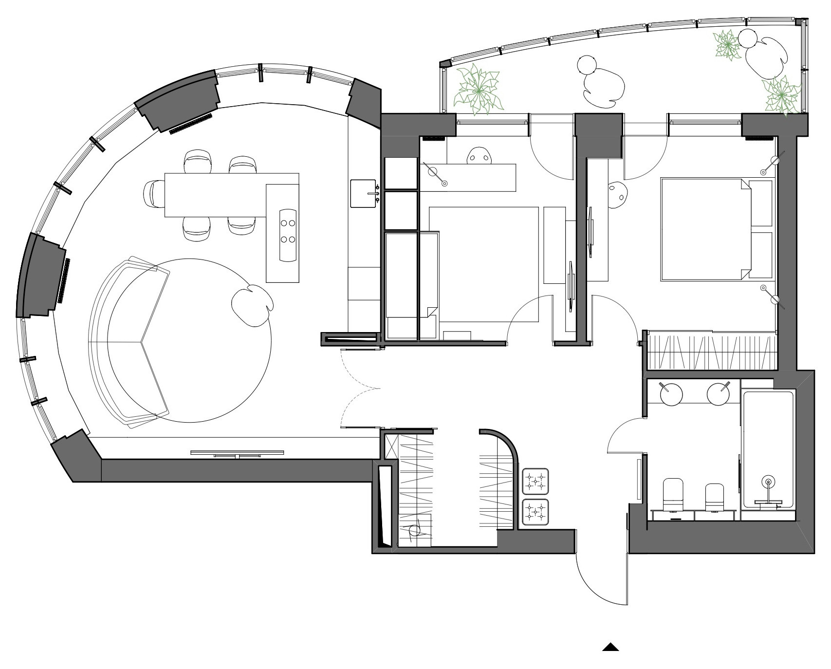 Houzz тур: Квартира с окнами в парк и индустриальной эстетикой